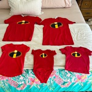 INCREDIBLES family shirts